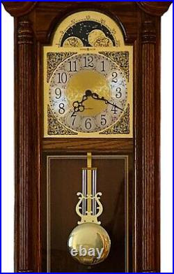 Howard Miller 620-156 Fenton Wall Clock Golden Oak