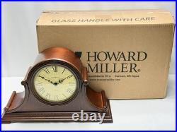 Howard Miller 630-150 Westminster Chime Mantel Clock Wood Tambour Roman N