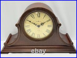 Howard Miller 630-150 Westminster Chime Mantel Clock Wood Tambour Roman N