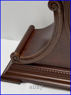 Howard Miller 630-150 Westminster Chime Mantel Clock Wood Tambour Roman N