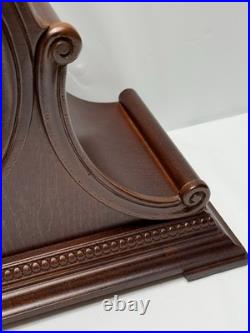 Howard Miller 630-150 Westminster Chime Mantel Clock Wood Tambour Roman N