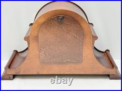 Howard Miller 630-150 Westminster Chime Mantel Clock Wood Tambour Roman N
