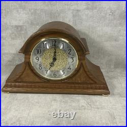 Howard Miller 630-183 Oak Mantel Clock Presidential Dual Chime Working