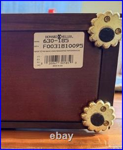 Howard Miller 630-185 Millennium Mantel Clock Mechanical Mahogany Skeleton Dial