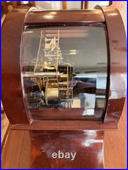 Howard Miller 630-185 Millennium Mantel Clock Mechanical Mahogany Skeleton Dial