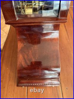 Howard Miller 630-185 Millennium Mantel Clock Mechanical Mahogany Skeleton Dial