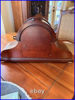 Howard Miller 630-185 Millennium Mantel Clock Mechanical Mahogany Skeleton Dial