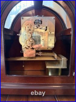 Howard Miller 630-185 Millennium Mantel Clock Mechanical Mahogany Skeleton Dial