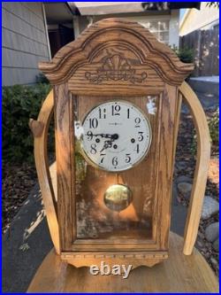Howard Miller 69th Anniversary Oak Wall Clock 620-134Wound Westminster Chime