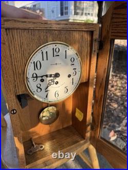 Howard Miller 69th Anniversary Oak Wall Clock 620-134Wound Westminster Chime