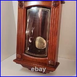 Howard Miller 77th Anniversary Wall Clock Battery Pendulum Dual Chime 625-290