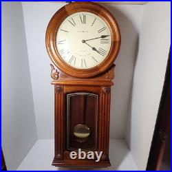 Howard Miller 77th Anniversary Wall Clock Battery Pendulum Dual Chime 625-290