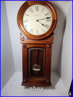 Howard Miller 77th Anniversary Wall Clock Battery Pendulum Dual Chime 625-290 Howard Miller 77th Anniversary Wall Clock Battery Pendulum Dual Chime 625-290