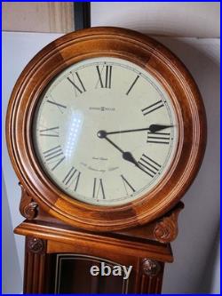 Howard Miller 77th Anniversary Wall Clock Battery Pendulum Dual Chime 625-290