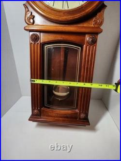 Howard Miller 77th Anniversary Wall Clock Battery Pendulum Dual Chime 625-290