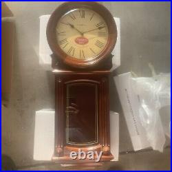 Howard Miller 77th Anniversary Wall Clock Cherry 625-290 RETIRED. Read Descript