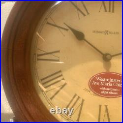 Howard Miller 77th Anniversary Wall Clock Cherry 625-290 RETIRED. Read Descript