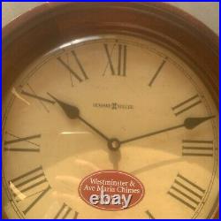 Howard Miller 77th Anniversary Wall Clock Cherry 625-290 RETIRED. Read Descript