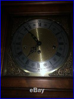 Howard Miller 8 Day Keywound Westminster Chime Mantle Clock, 612-437. Works