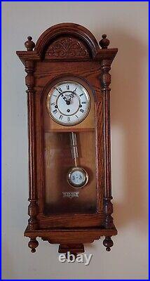 Howard Miller 8-Day Westminster Chime Clock Germany 612-462 Key/Pendulum Workin