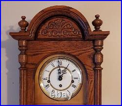 Howard Miller 8-Day Westminster Chime Clock Germany 612-462 Key/Pendulum Workin