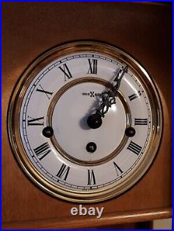 Howard Miller 8-Day Westminster Chime Clock Germany 612-462 Key/Pendulum Workin