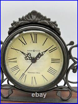 Howard Miller Adelaide Westminster Chime Quartz Mantle Clock Wrought Iron