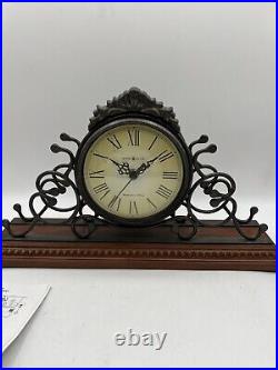 Howard Miller Adelaide Westminster Chime Quartz Mantle Clock Wrought Iron