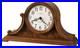 Howard Miller Anthony Mantel Clock Elegant Wooden Tambour Design with Burl Ven