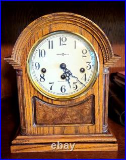 Howard Miller Barrister (613-178) Mantel Clock, Westminster Chimes and 2 Keys