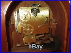 Howard Miller Barrister Mantle Clock Mahogany Key Wound Westminster Chime German