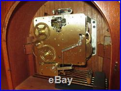 Howard Miller Barrister Mantle Clock Mahogany Key Wound Westminster Chime German