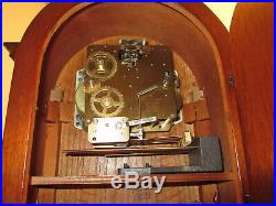 Howard Miller Barrister Mantle Clock Mahogany Key Wound Westminster Chime German