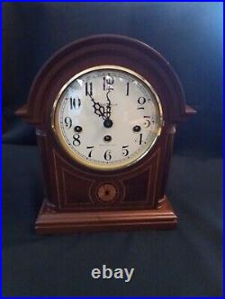 Howard Miller Barrister Westminster Chime Mahogany Clock with Key Working