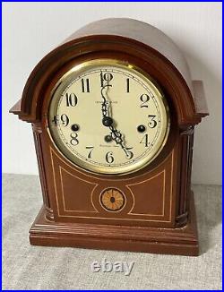 Howard Miller Barrister Westminster Chime Mahogany Clock with Key Working