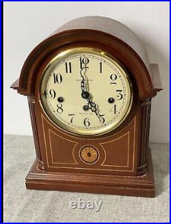 Howard Miller Barrister Westminster Chime Mahogany Clock with Key Working