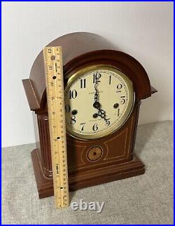 Howard Miller Barrister Westminster Chime Mahogany Clock with Key Working