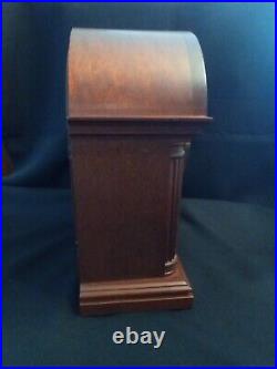 Howard Miller Barrister Westminster Chime Mahogany Clock with Key Working