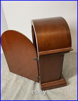 Howard Miller Barrister Westminster Chime Mahogany Clock with Key Working