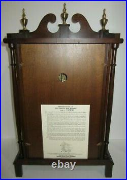 Howard Miller Barwick Pillar & Scroll Triple Chime Movement Clock 8-Day