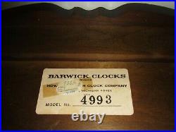 Howard Miller Barwick Pillar & Scroll Triple Chime Movement Clock 8-Day