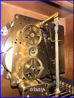 Howard Miller Barwick Triple Chime Pillar And Scroll Mantel Clock #4993 With2 Keys
