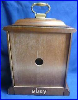 Howard Miller Brown Mantel Clock #612-437 Westminster Chime Key Wind Movement