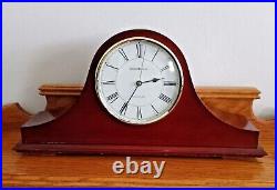 Howard Miller Cherry Wood Finish Quartz Mantel Clock