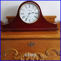 Howard Miller Cherry Wood Finish Quartz Mantel Clock