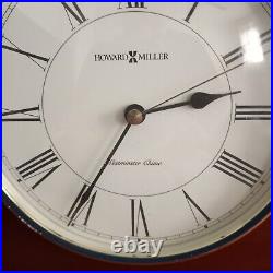 Howard Miller Cherry Wood Finish Quartz Mantel Clock