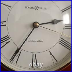 Howard Miller Cherry Wood Finish Quartz Mantel Clock