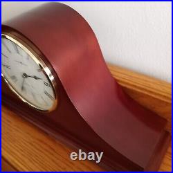 Howard Miller Cherry Wood Finish Quartz Mantel Clock