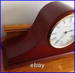 Howard Miller Cherry Wood Finish Quartz Mantel Clock