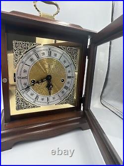 Howard Miller Chime Mantel Table Clock Frame Hermle 340-020A Two (2) Jewels